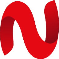 NetMirror logo — red wavy N